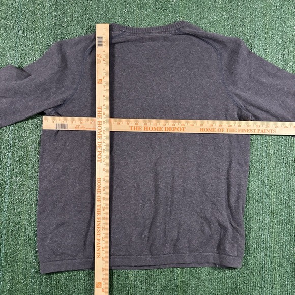 Eddie Bauer Mens Size Large Gray Long Sleeve Pullover Sweater EUC - Picture 5 of 5